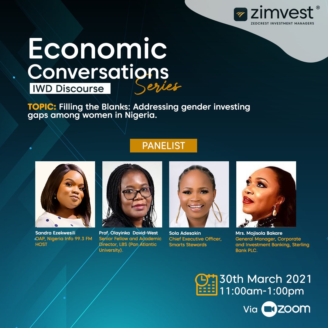David-West, Bakare, Adesakin, Ezekwesili Headline the 2nd Edition of Zimvest Economic Conversations