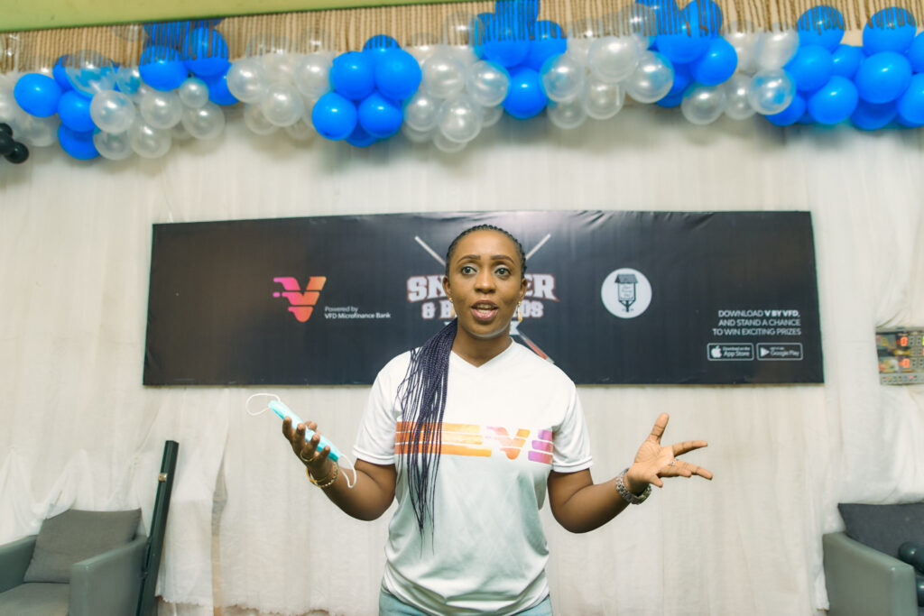 Efeturi Doghudje, head Marketing and Corporate Communication offers vote of thanks Gideon John, Wale Akinola Win VBank Snooker & Billiards Tournament Brand NEWS DAY