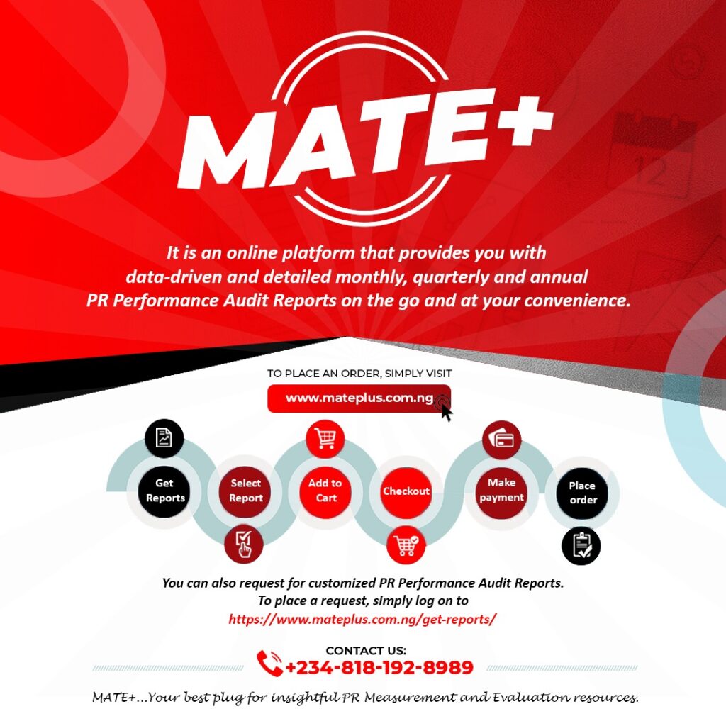 Mateplus Brandnewsday Nigerian PR Measurement Agency launches Get-Report for Public Relations Consultants