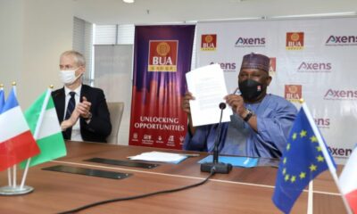 Pres. Macron Lauds Abdul Samad Rabiu As BUA Signs Refinery Deal With Axens