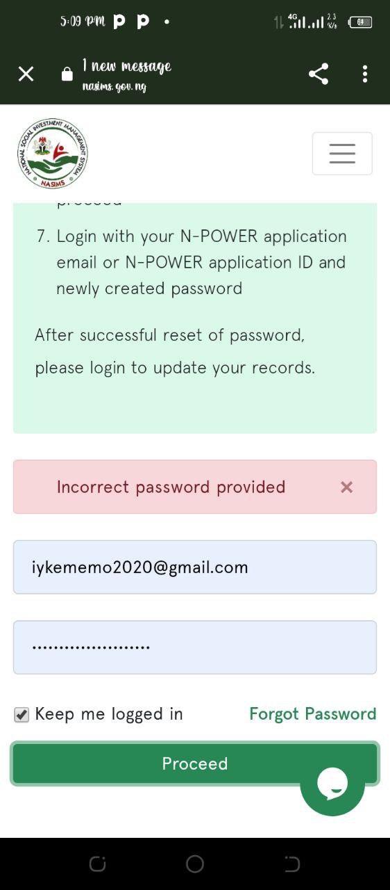 Npower password recovery 