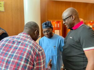 PHOTOS: Wike, Peter Obi, Obasanjo, Others Meet In London