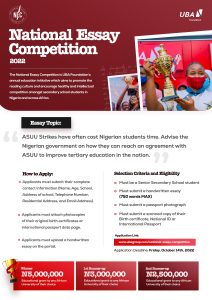 UBA Foundation Opens Portal For NEC 2022
