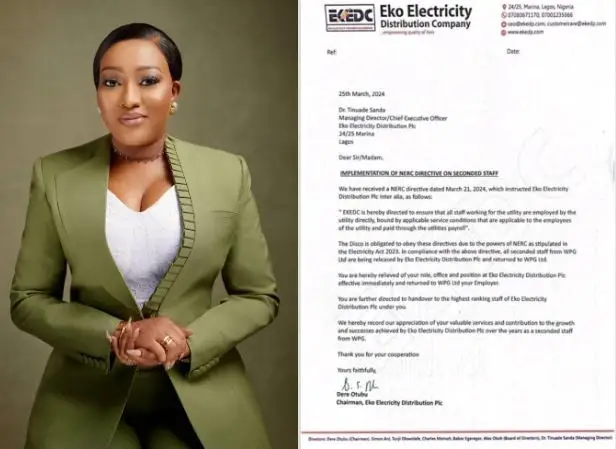 Again, West Power & Gas Fires Tinuade Sanda After Eko Disco Removal