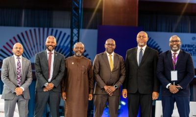 L-R: John-Bosco Sebabi, Deputy CEO PAPSS; Naco Bolote, Head of International Remittance & Payments for African Subsidiaries, Access Bank Plc; Gabriel Edgar, Chairman and Group CEO Oakwood Green Africa; Vincent Chuunga, COO Zambia National Commercial Bank (Zanaco); Mike Ogbalu, CEO PAPSS; and Obi Ejimofo, Head of Commercialization PAPSS at the inaugural Pan-African Payment and Settlement System (PAPSS) COWRY 2025 Participants Forum, held in Lagos, Nigeria, recently.