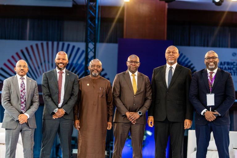 L-R: John-Bosco Sebabi, Deputy CEO PAPSS; Naco Bolote, Head of International Remittance & Payments for African Subsidiaries, Access Bank Plc; Gabriel Edgar, Chairman and Group CEO Oakwood Green Africa; Vincent Chuunga, COO Zambia National Commercial Bank (Zanaco); Mike Ogbalu, CEO PAPSS; and Obi Ejimofo, Head of Commercialization PAPSS at the inaugural Pan-African Payment and Settlement System (PAPSS) COWRY 2025 Participants Forum, held in Lagos, Nigeria, recently.
