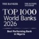 GTBank Named Best Overall Performing Bank In Nigeria In The Banker's Top 1000 World Rankings 2026